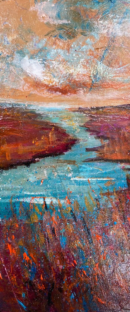 Marshes at Dusk 5 by Teresa Tanner