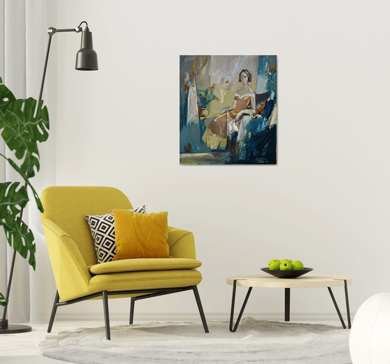 The Lady in the Ochre Gown