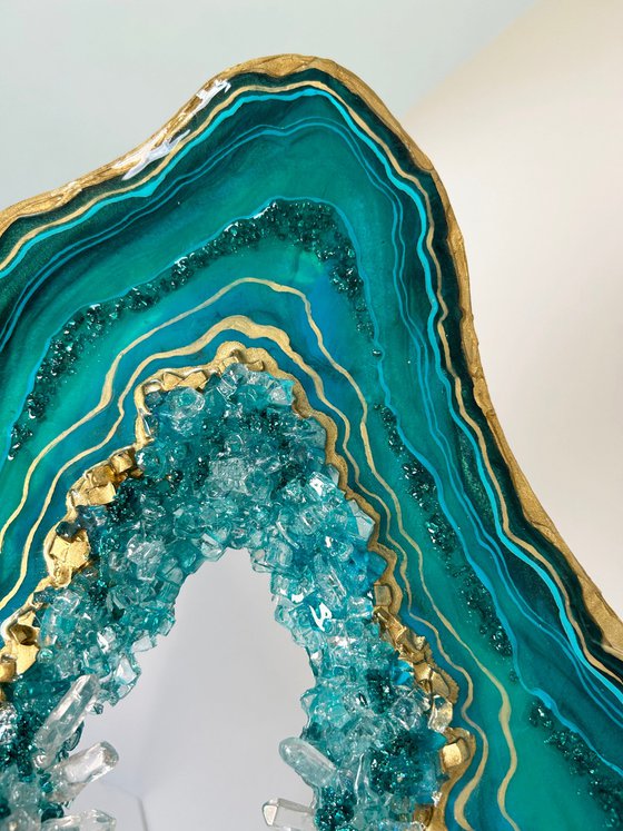 Geode Slice "Malachite"