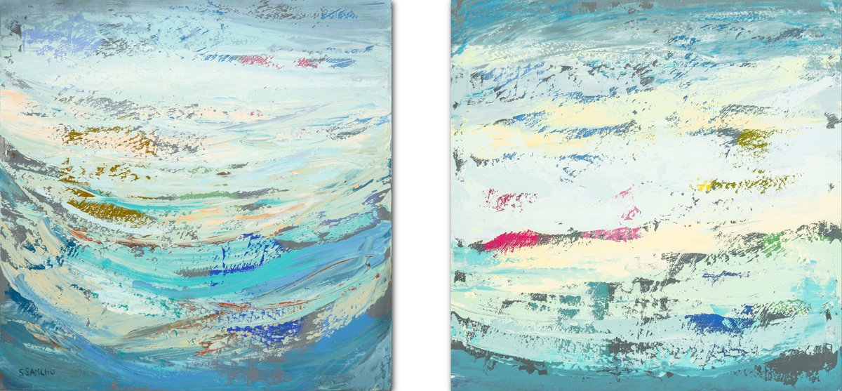 Diptych (emotional seascapes) by Susana Sancho Beltran