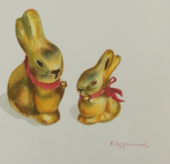 Lindt Easter Bunnies - Mom and kids 2