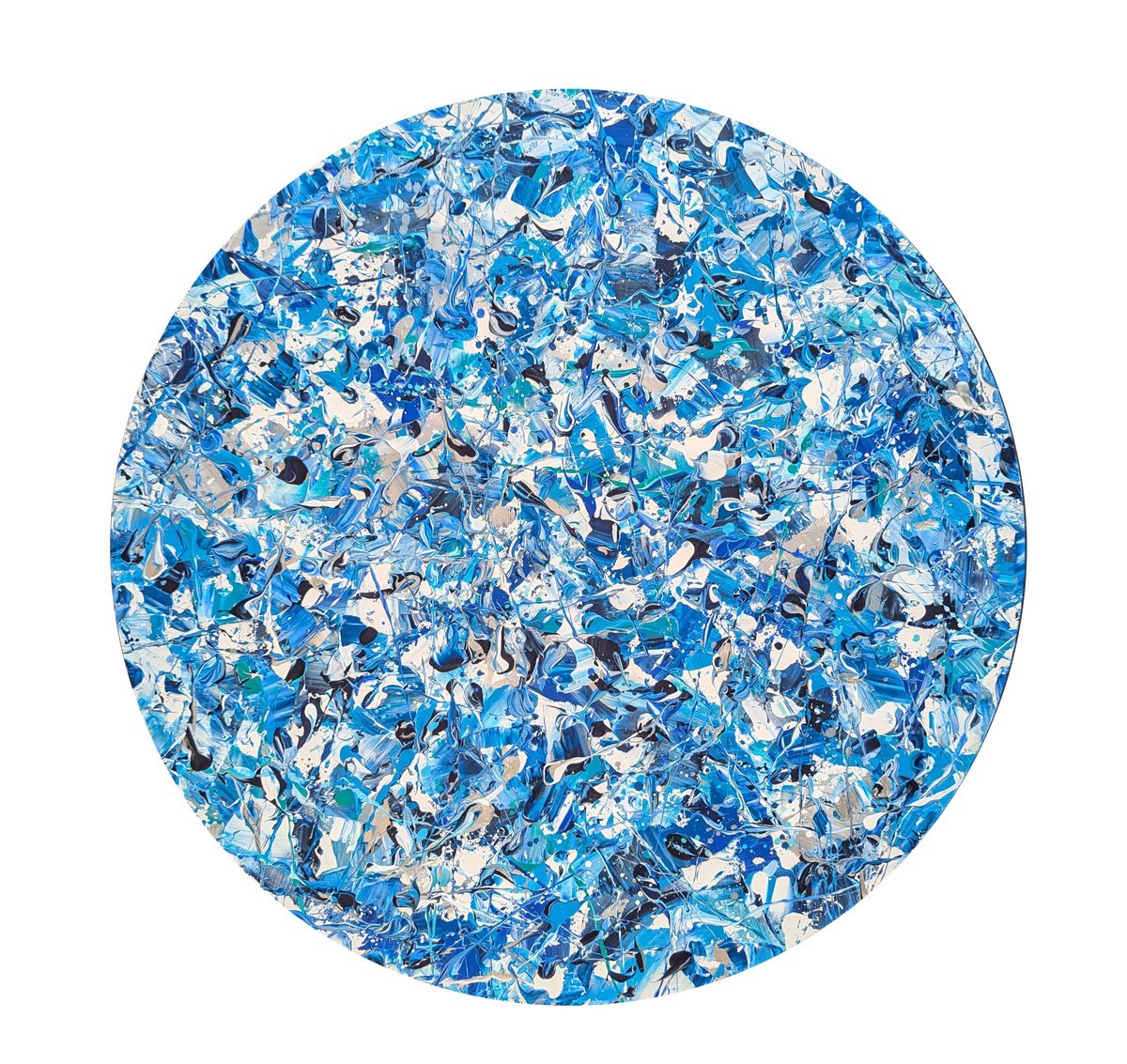 Abstract Acrylic Painting By Lucy Moore, 24 X 24", Pollock