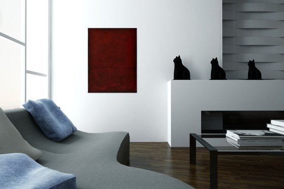 Red Abstract painting RO336