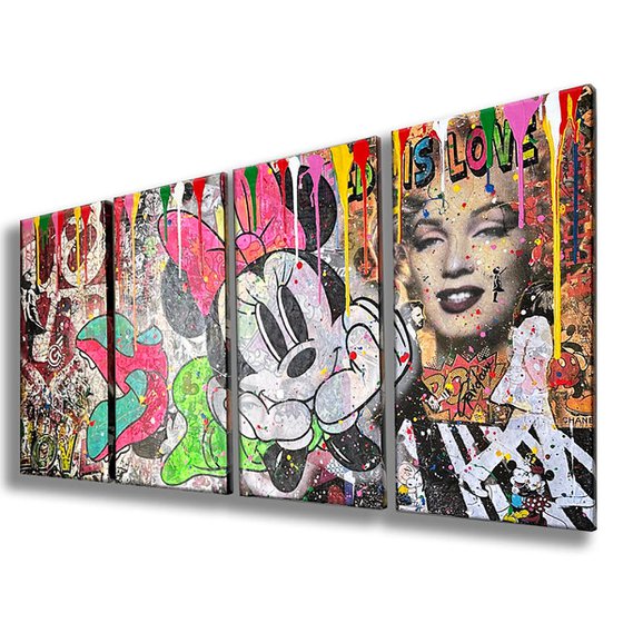 Old Times – Original Quadriptych