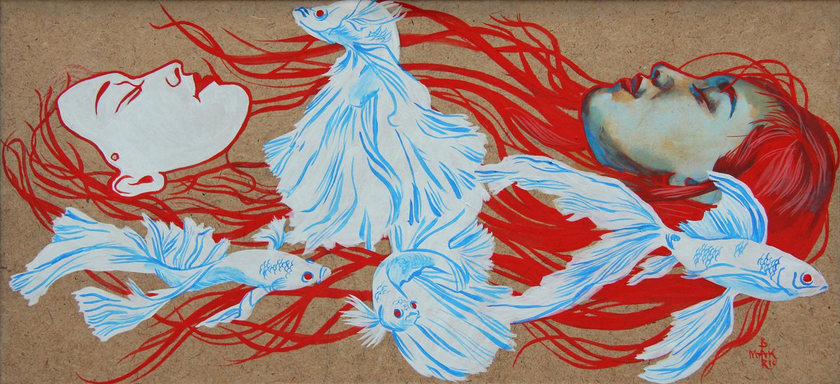 Horizontal Dream about White Fish by Varvara Maximova