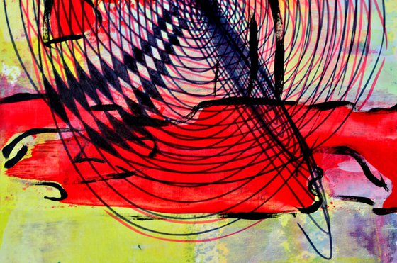 Failure Movement - Vibrations Mixed Media Modern New Contemporary Abstract Art