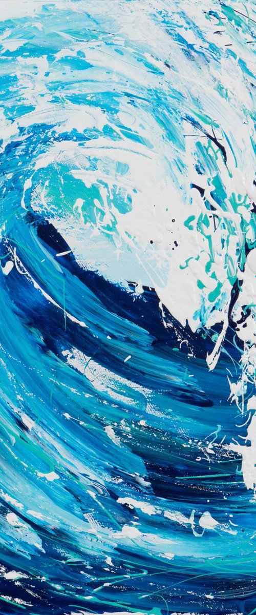 Wave Series - Blue by Annette Spinks