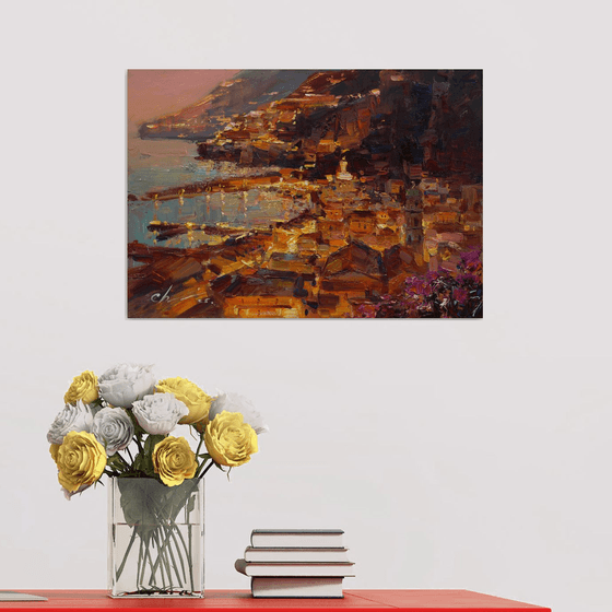 The evening magic of the Amalfi coast