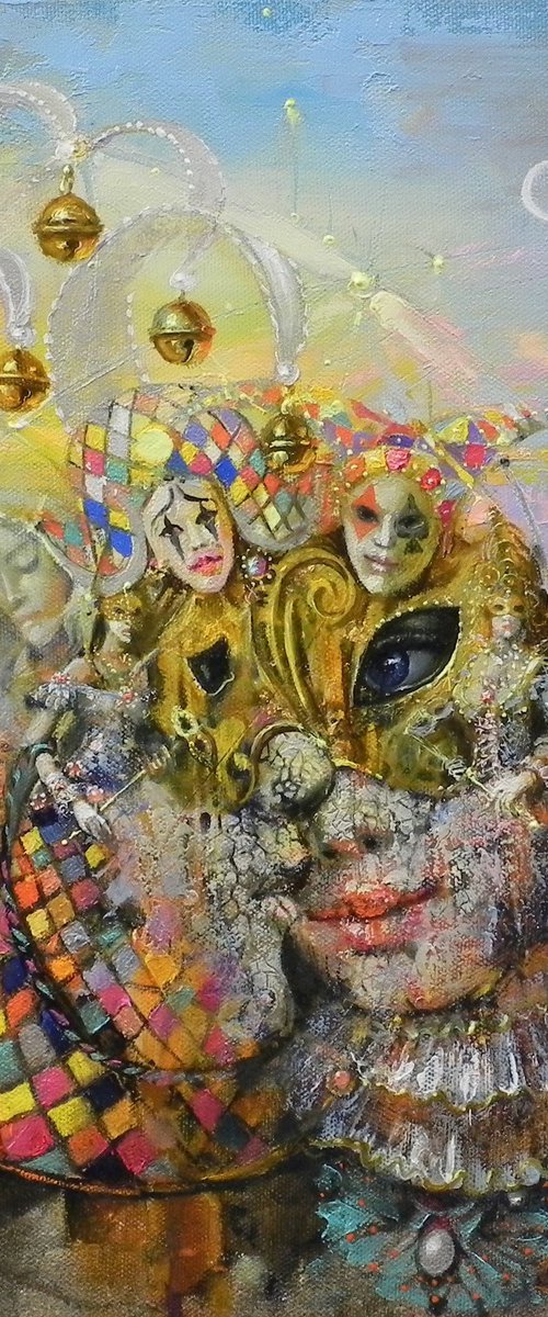 "Charm of Venice" Original Surreal Art by Yurii Novikov