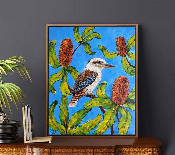 Kookaburra and Banksia