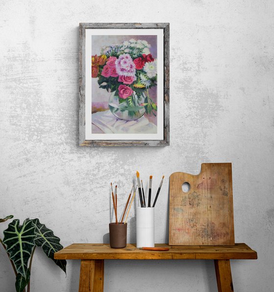 Vase of Spring Blossoms