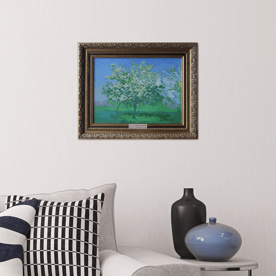 Blooming apple tree