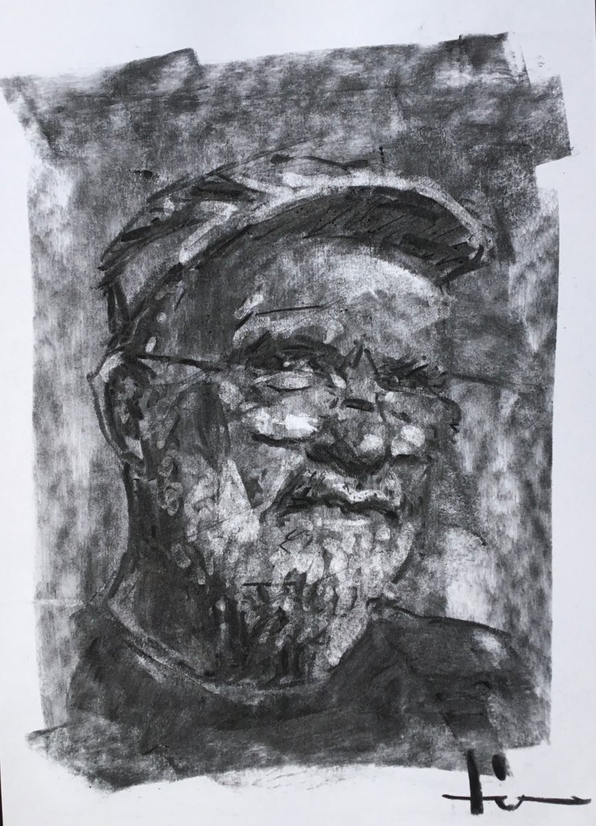 Expressive Charcoal Drawing , Sub Series #6 By Dominique Deve, 8 X 11, Artwork For Sale On Artfinder