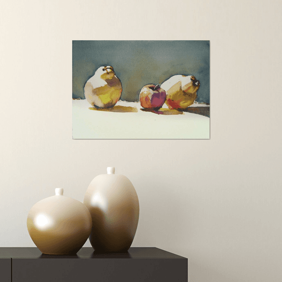 still life with quinces II