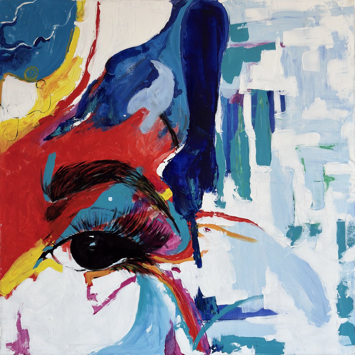 Chromatic Gaze By Gela Mikava, 47 X 47, Artwork For Sale On Artfinder