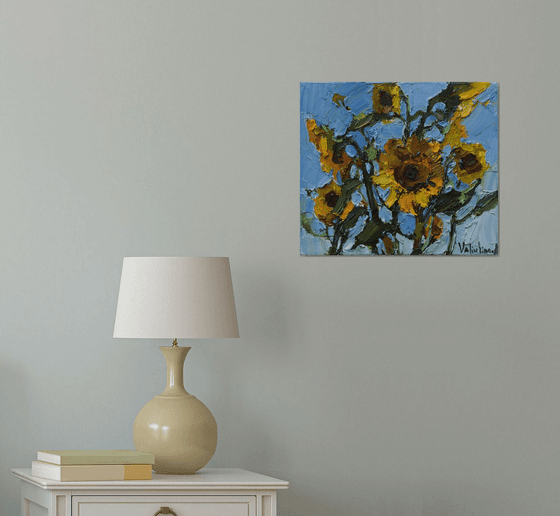 Sunflowers  Original Impasto Oil painting