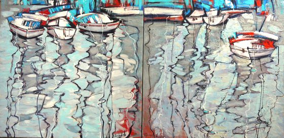 July breeze. Diptych