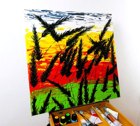 Sunset In The Grass 1