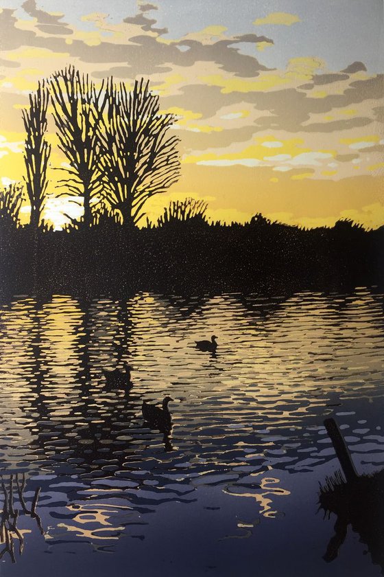Golden Sunset, Brackley Lake