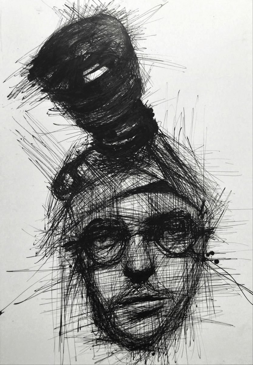 Self-portrait (70x100 cm) by Gor Gyurjyan