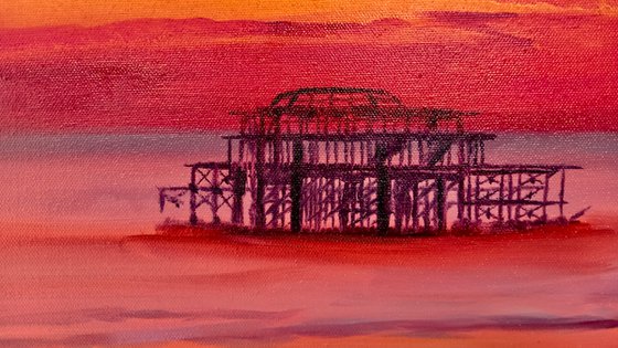 Brighton Glow - Old Pier Sunset