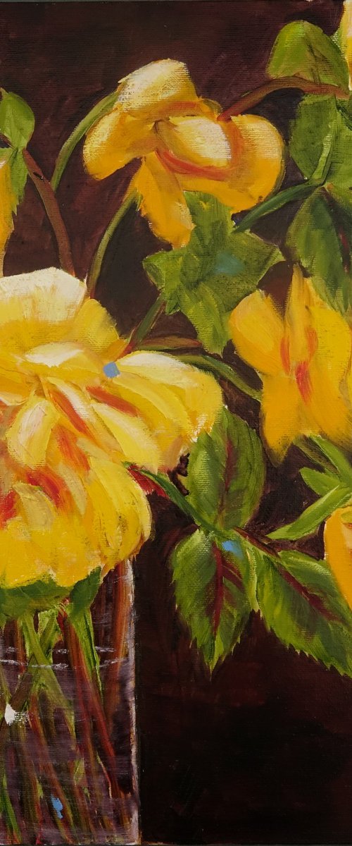 Golden Roses by Marion Derrett