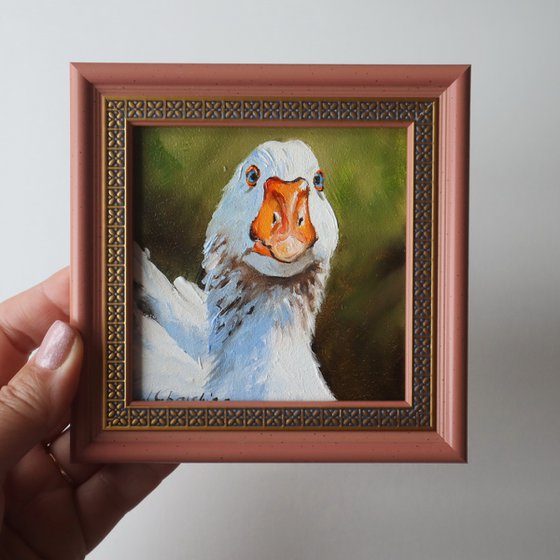 Goose, Miniature Painting