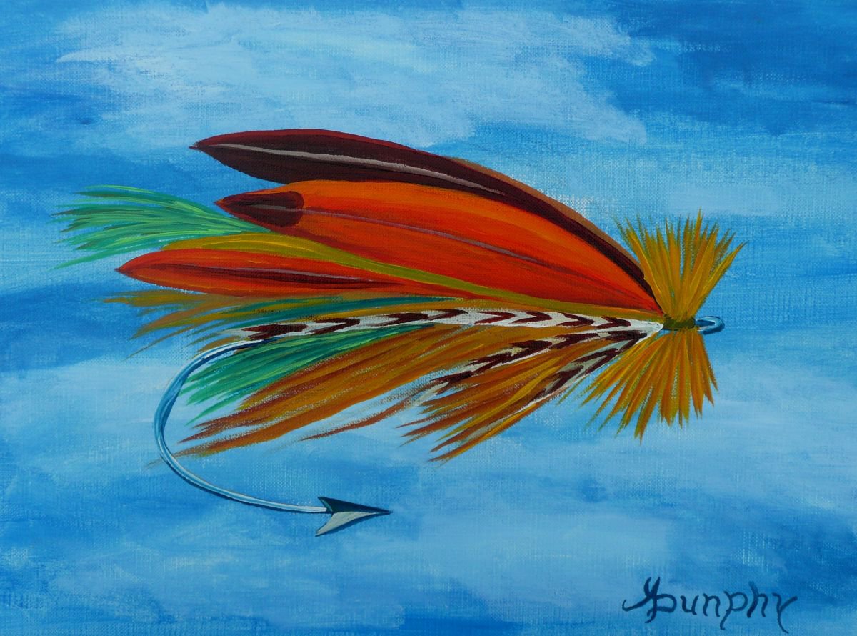 Dry Fishing Fly by Dunphy Fine Art