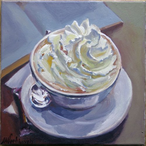 Morning coffee with cream. by Mag Verkhovets