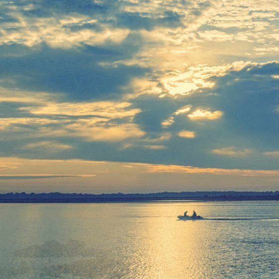 River trip at dawn.