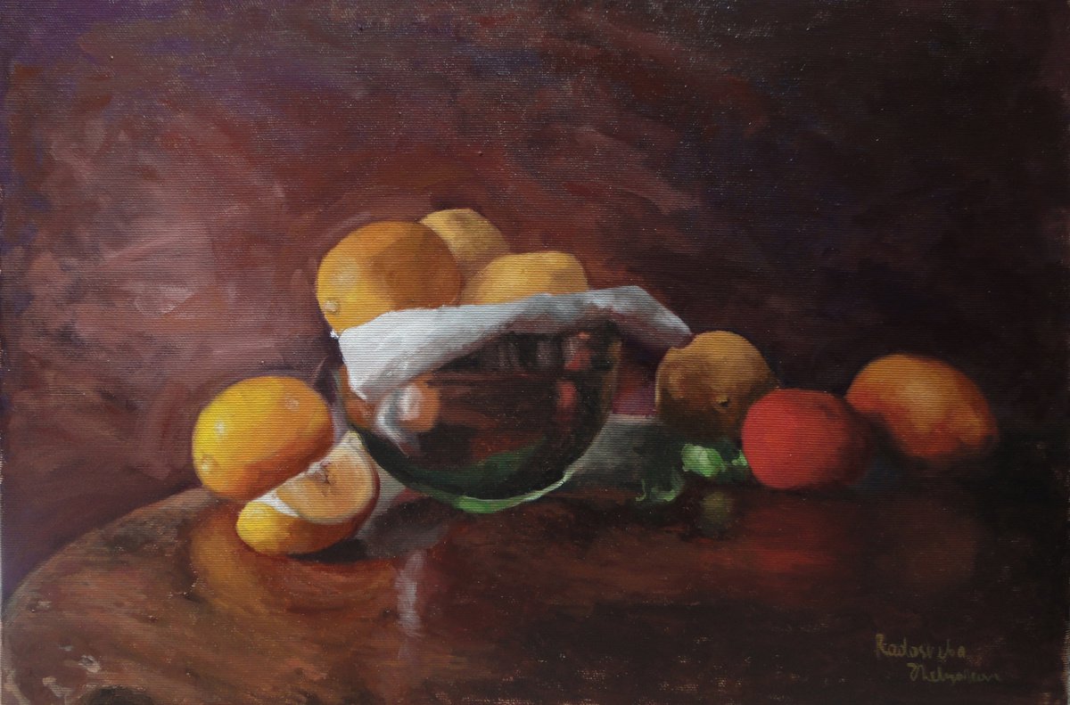 Still life with lemons by Radosveta Zhelyazkova