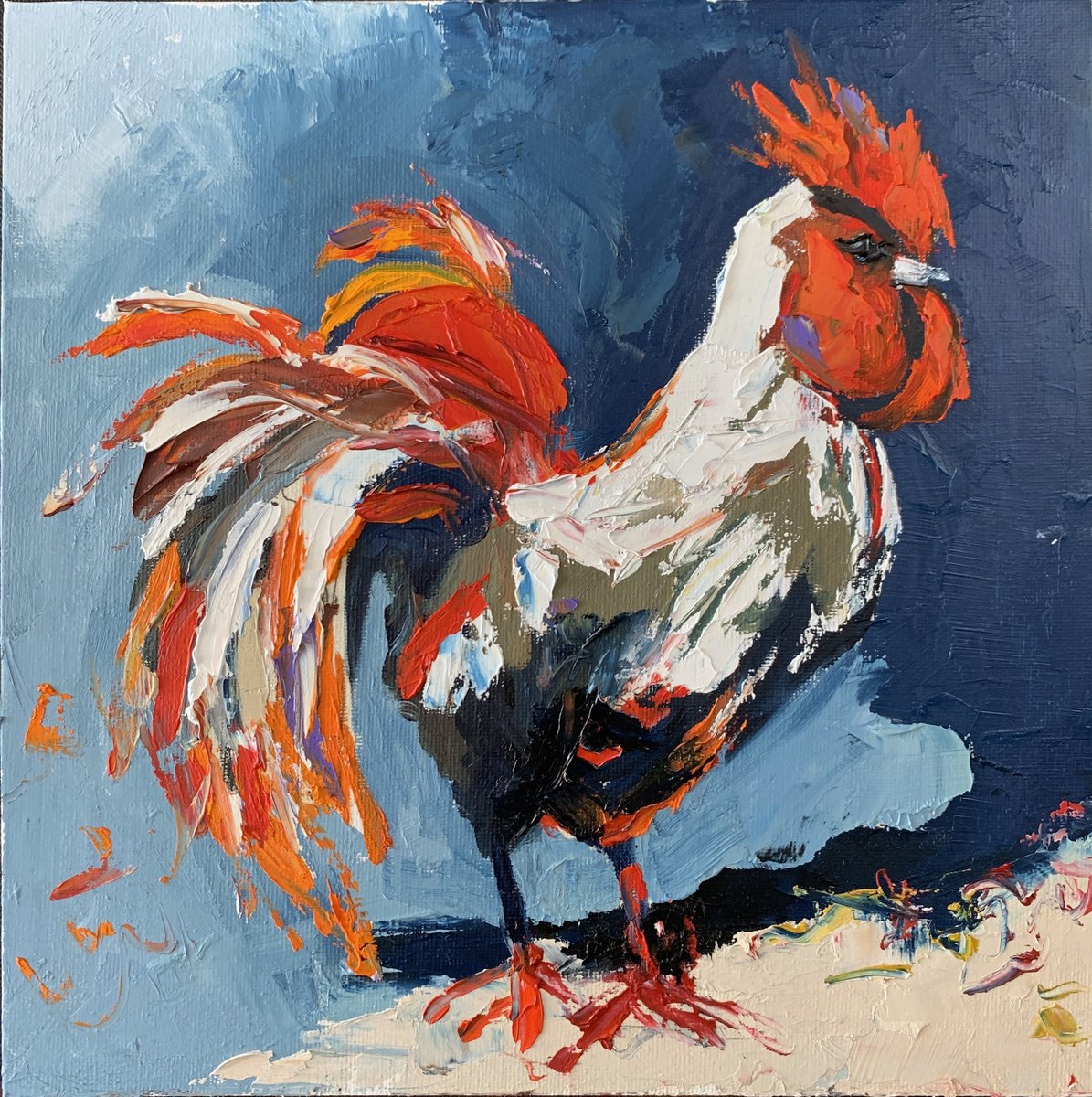 Colorful Rooster. by Vita Schagen