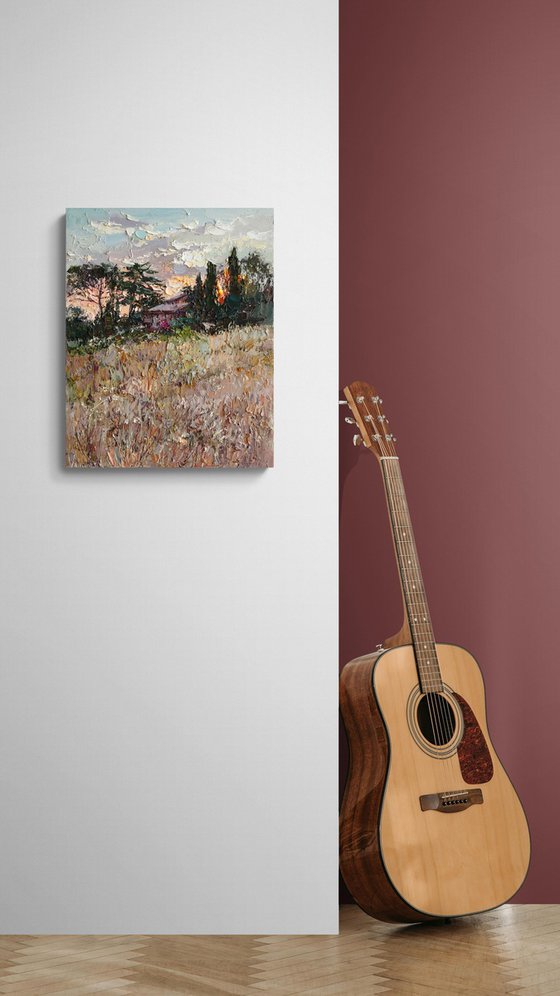 Italian Countryside at Sunset