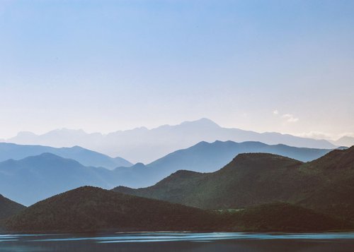 lake and mountains by Nikola Lav Ralevic