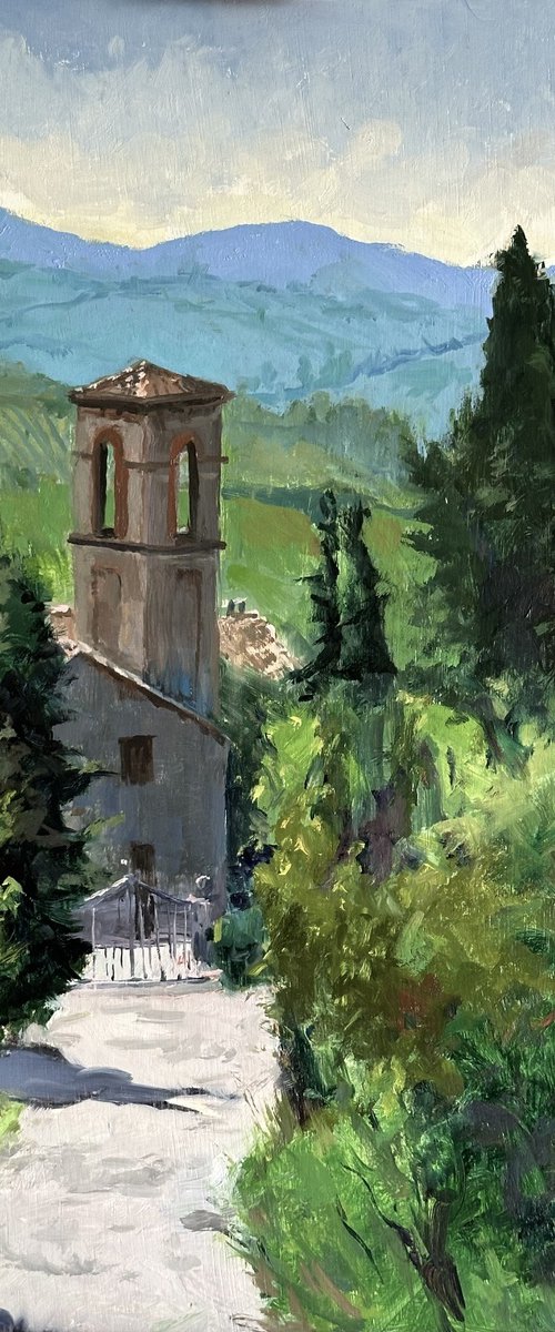 A Tuscan Bell Tower by Toni Swiffen