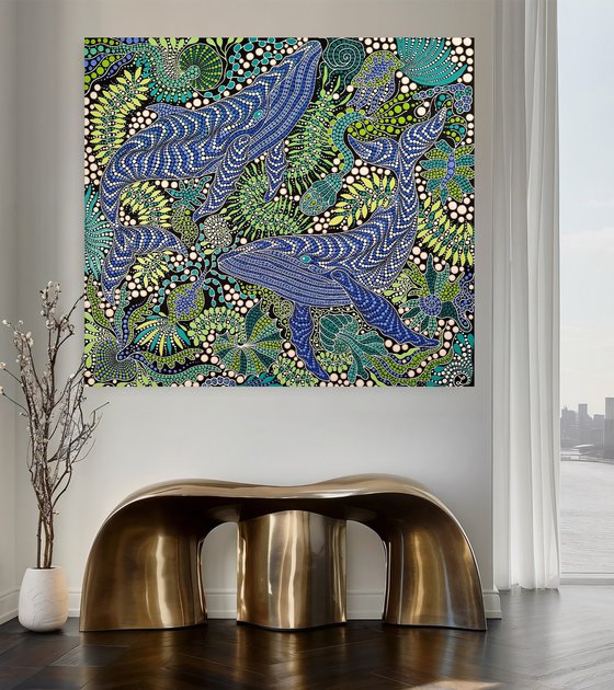 Blue Whales in the Depths