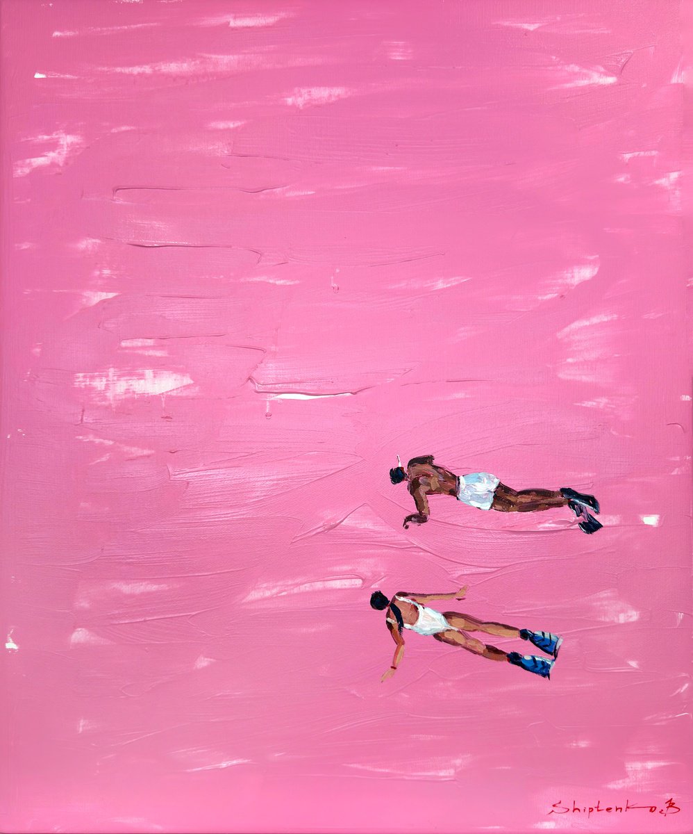 Pink Ocean By Bogdan Shiptenko, 20 X 24, Artwork For Sale On Artfinder
