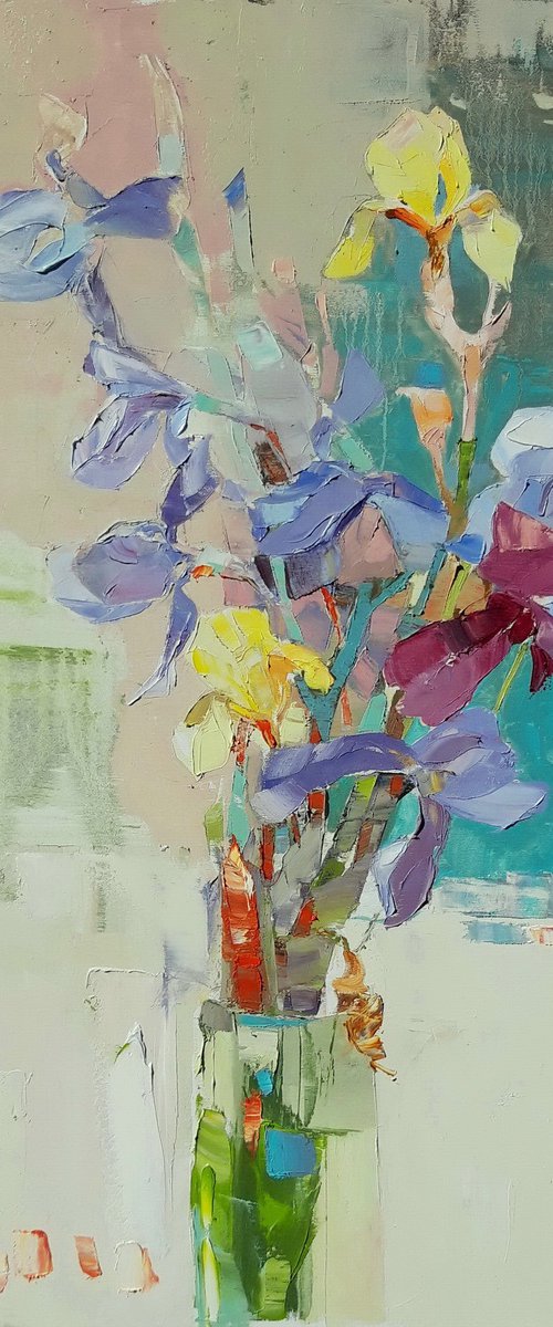 Morning irises by Lesya Ros