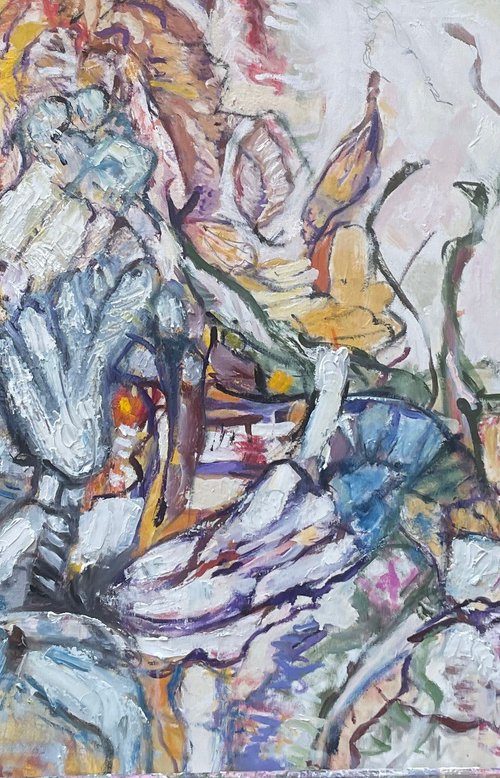 Fallen Iris Petals 2 by Maureen Finck