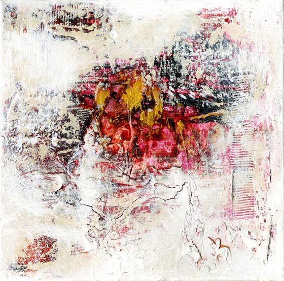 Mystic Embrace - 4 Textural Abstract Paintings by Kathy Morton Stanion