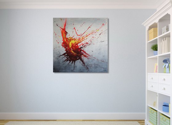 Eruption (Spirits Of Skies 100130) (100 x 100 cm) XXL (40 x 40 inches)