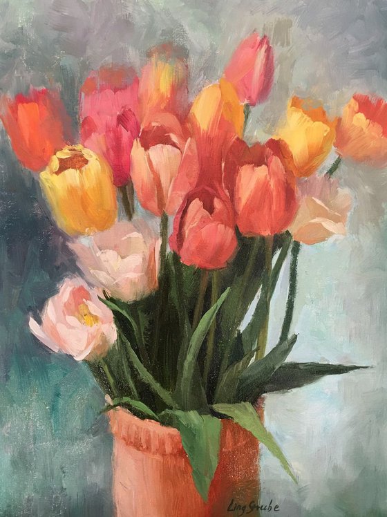 Tulips in Vase