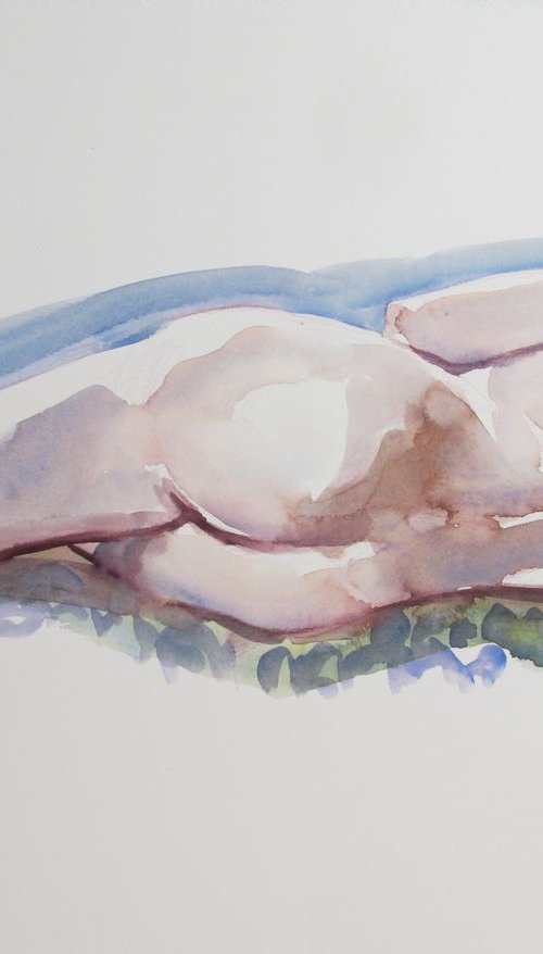 reclining female nude by Rory O’Neill