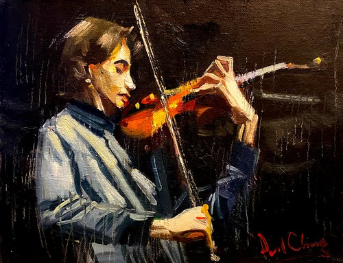 Violinist by Paul Cheng