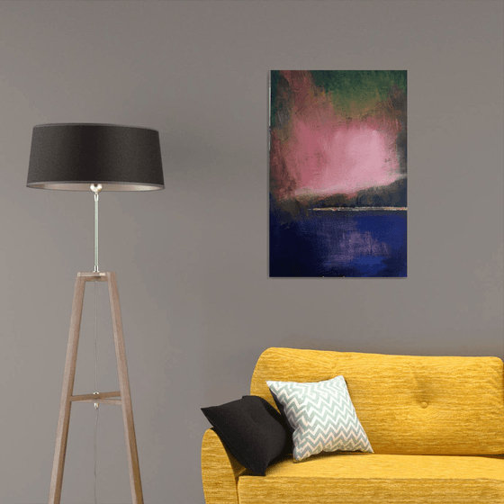 Abstract landscape sunset