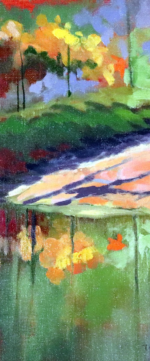 Sun Bank With Azaleas by Catherine Twomey