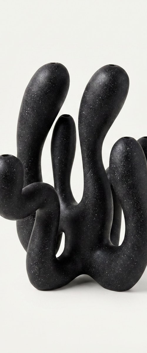 Hold the Light - Stone Edition Matte Black by Shadia Sabagh