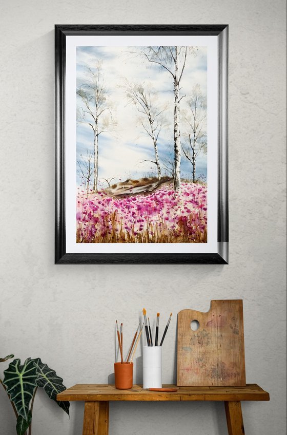 Somewhere wild rosemary is blooming