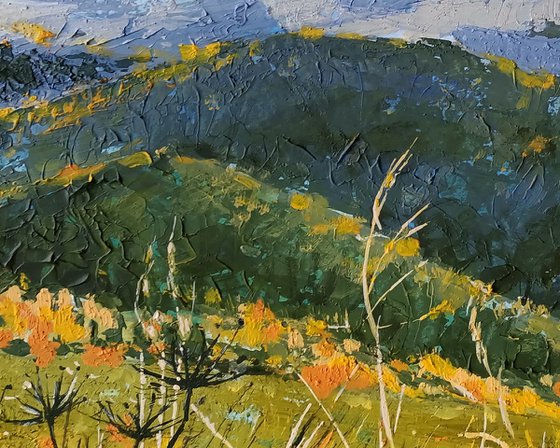 Clouds Over Gold of Grass