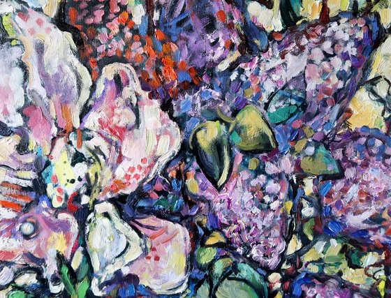 Lilac and Iris.